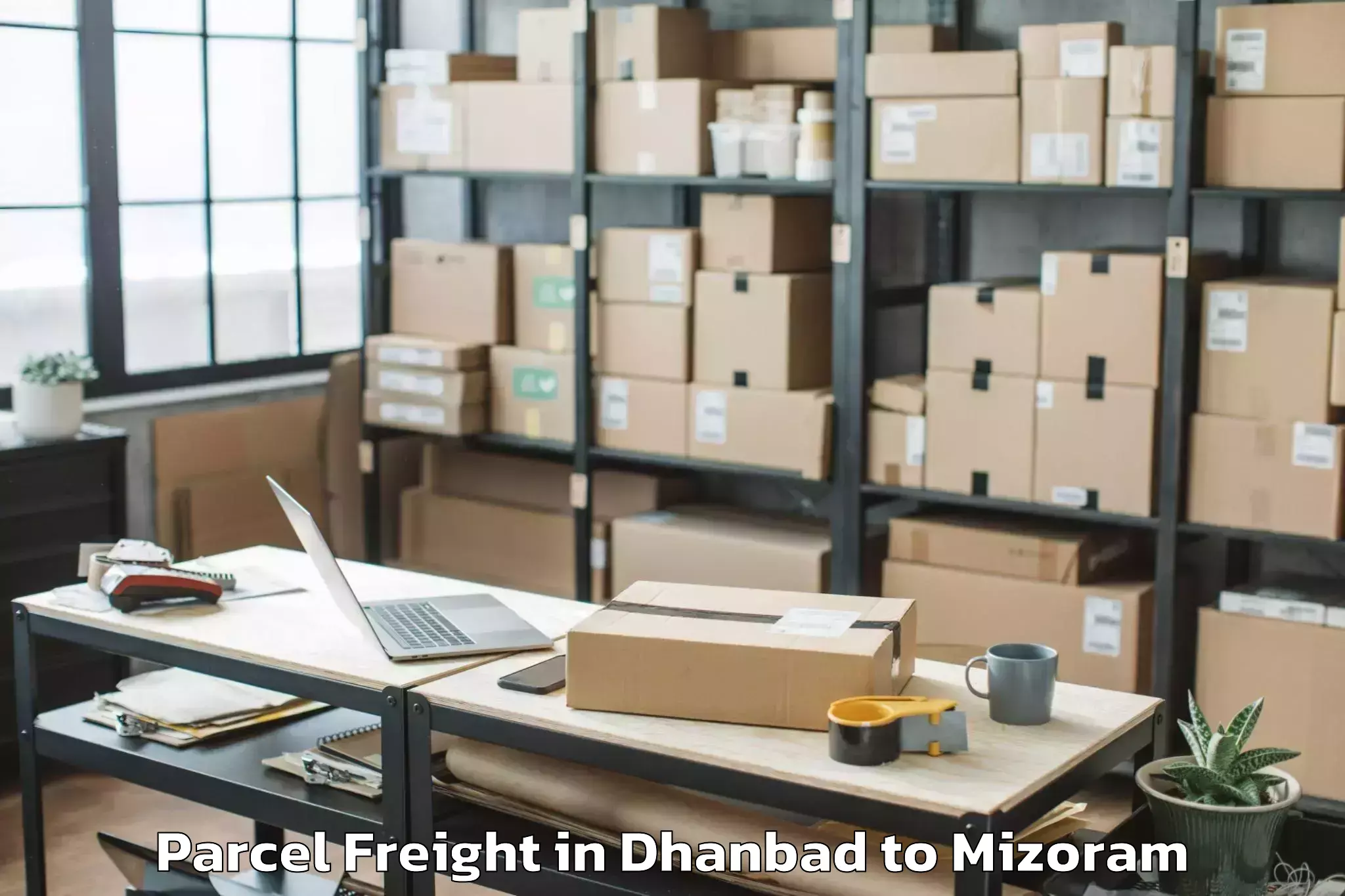 Leading Dhanbad to Mamit Parcel Freight Provider